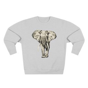 Vintage Elephant Graphic Unisex Crewneck Sweatshirt
