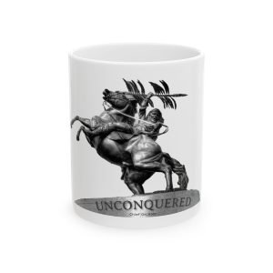 Unconquered Ceramic Mug - Inspirational 11oz & 15oz Coffee Cup