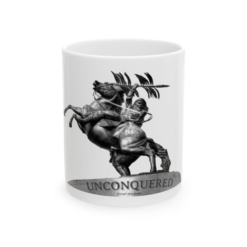 Unconquered Ceramic Mug - Inspirational 11oz & 15oz Coffee Cup