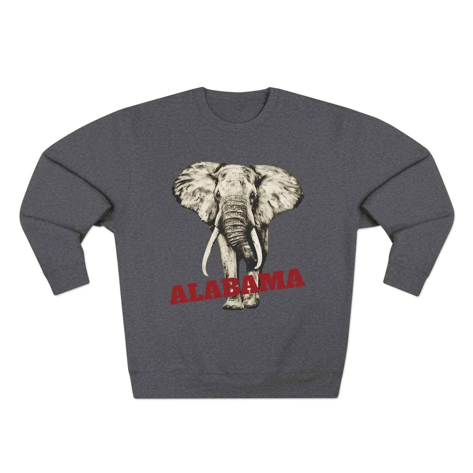 Elephant Art w/Custom Text Sweatshirt - Image 5