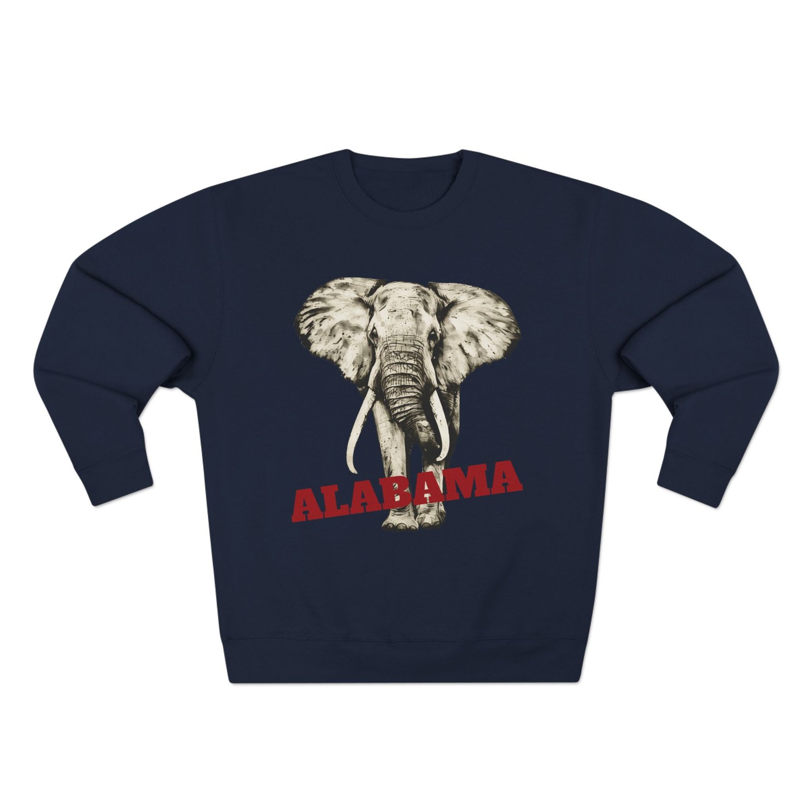 Elephant Art w/Custom Text Sweatshirt - Image 21