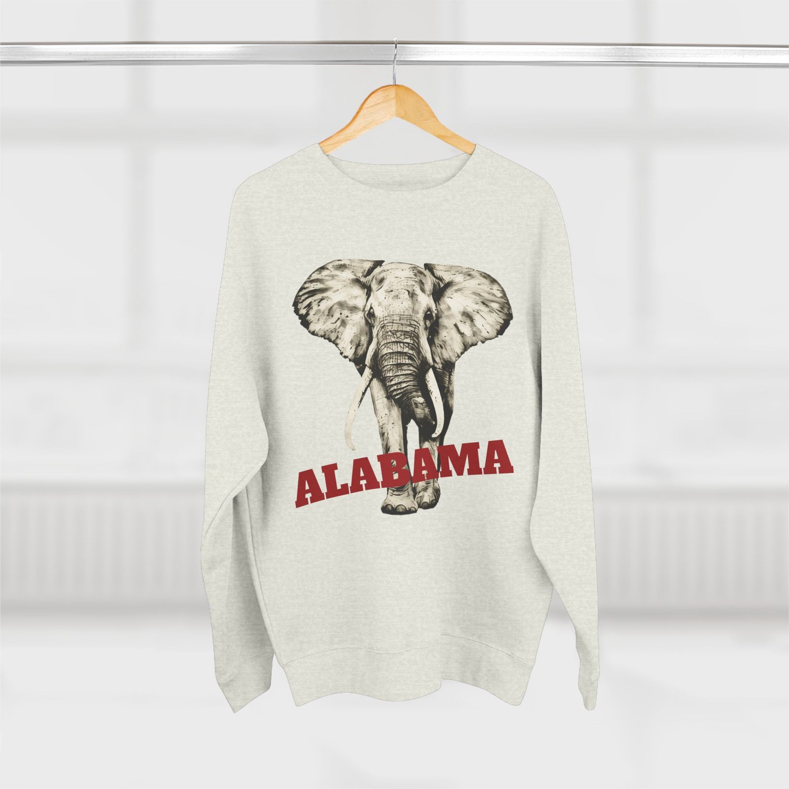 Elephant Art w/Custom Text Sweatshirt - Image 16
