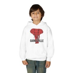 Gainesville Red Elephant - Youth Hoodie - Image 3