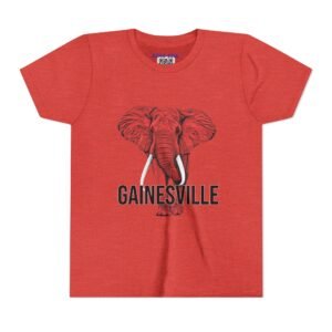 Gainesville Red Elephant - Youth Tee - Image 29