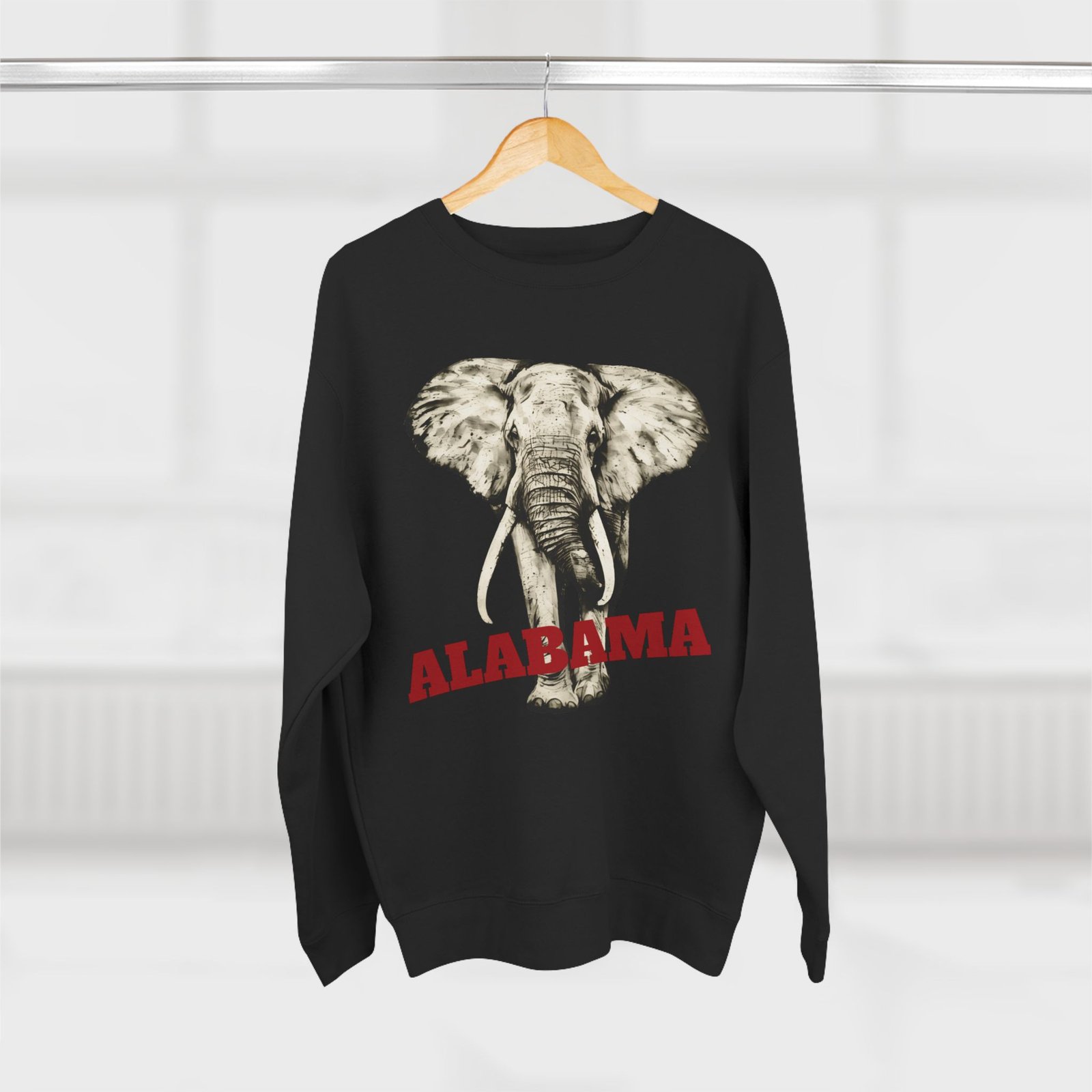 Elephant Art w/Custom Text Sweatshirt - Image 12