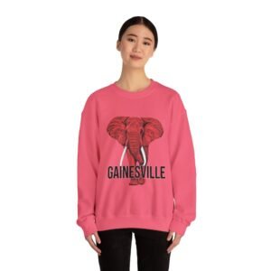 Gainesville Red Elephant - Adult Sweatshirt - Image 44