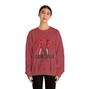 Gainesville Red Elephant - Adult Sweatshirt - Image 48