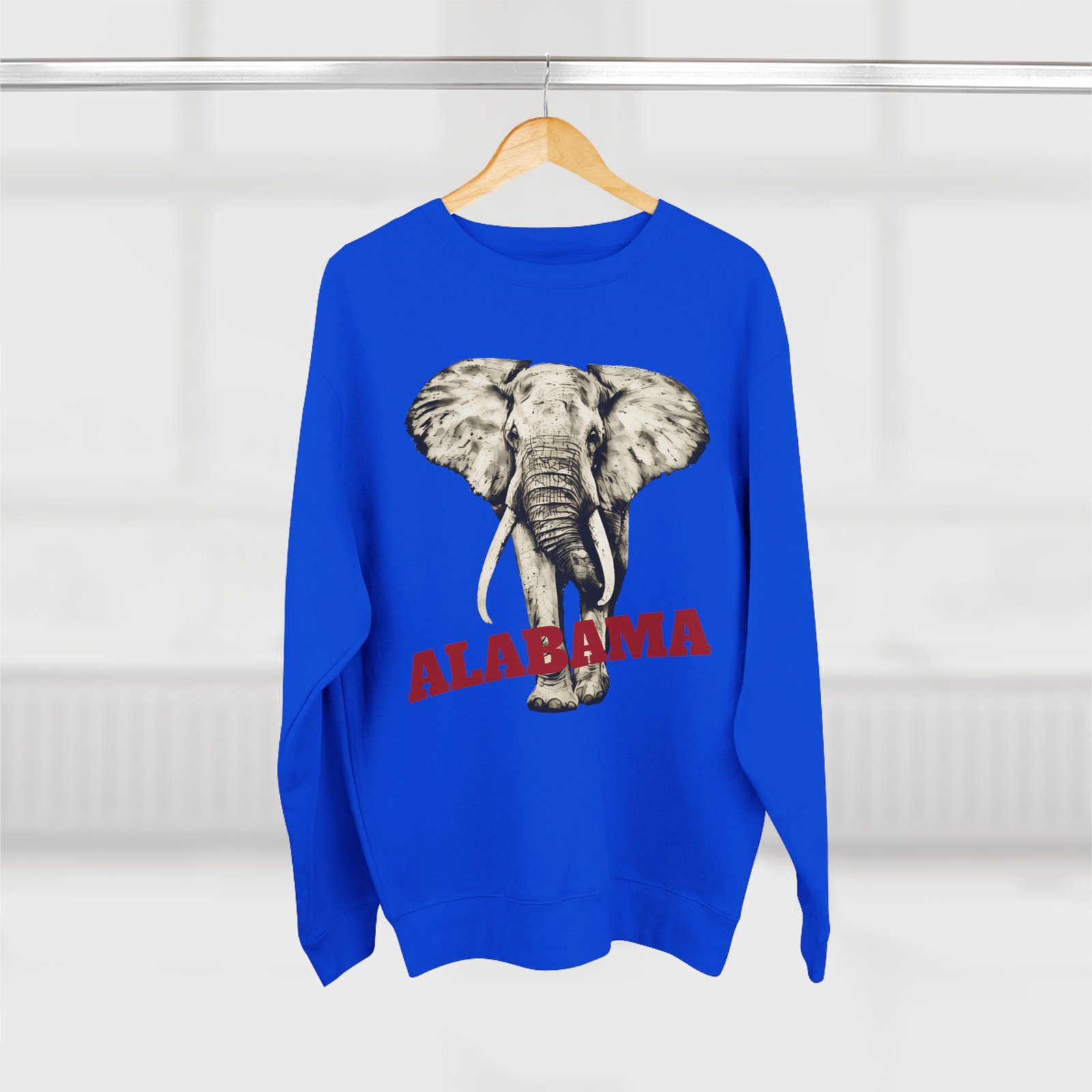 Elephant Art w/Custom Text Sweatshirt - Image 20