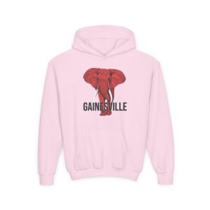 Gainesville Red Elephant - Youth Hoodie - Image 25
