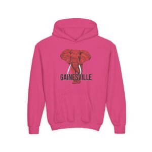 Gainesville Red Elephant - Youth Hoodie - Image 29