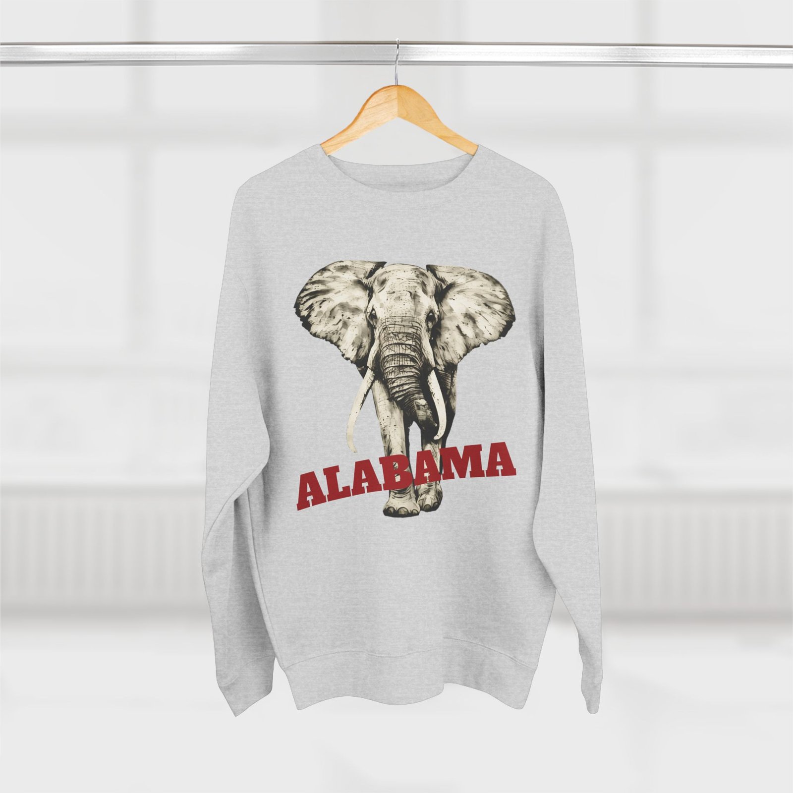 Elephant Art w/Custom Text Sweatshirt - Image 4