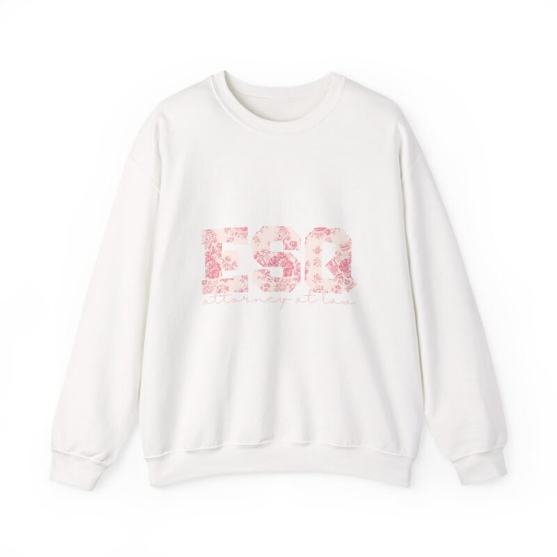 ESQ Floral Sweatshirt - Attorney at Law