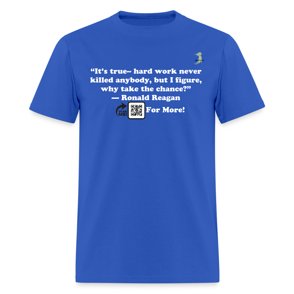 Ronald Reagan - Hard Work Never Killed....