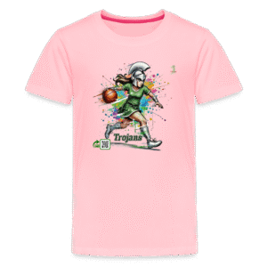 Girls Trojan Basketball Tee