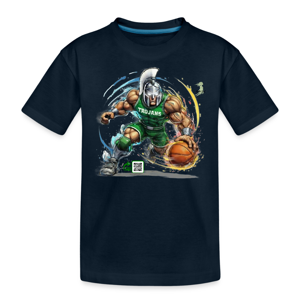 Boys Trojan Basketball Tee