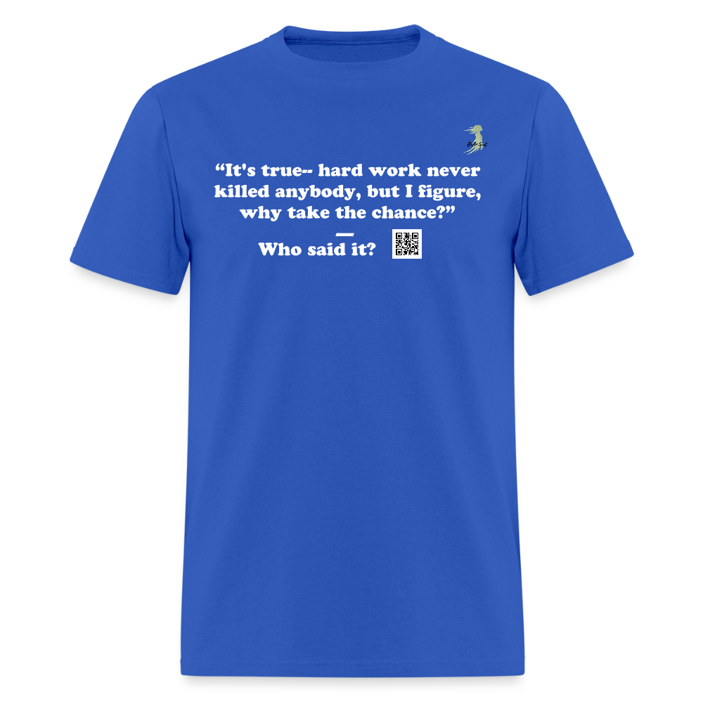 Ronald Reagan - Hard Work Never Killed....