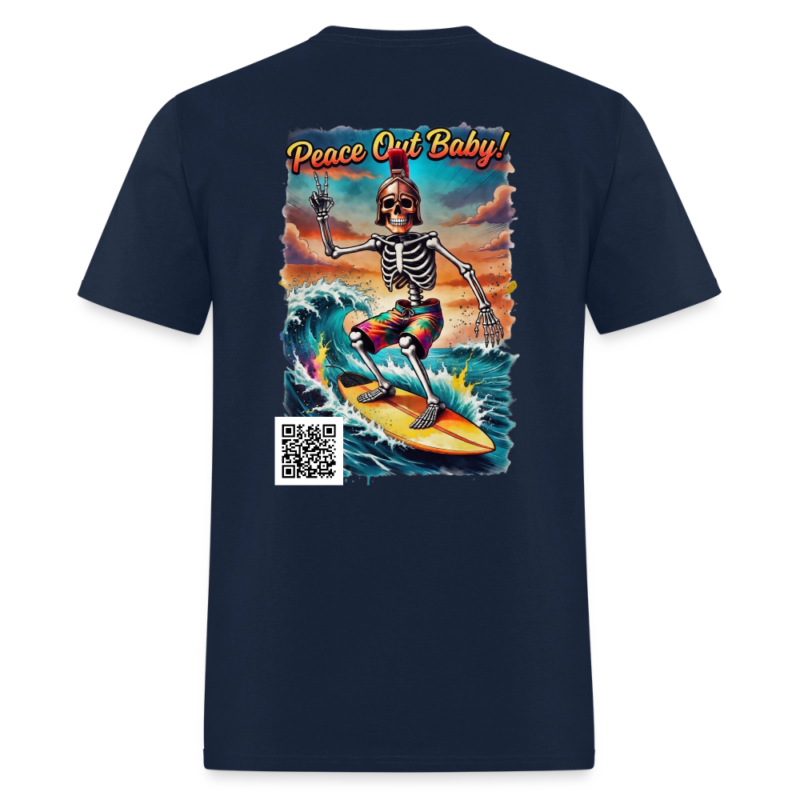 "Peace Out, Baby!" Skeleton Tee