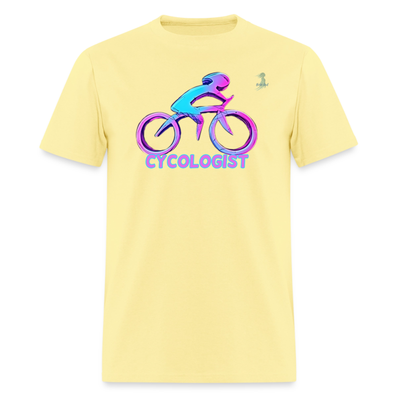 "Cycologist" Neon Cycling Graphic Tee