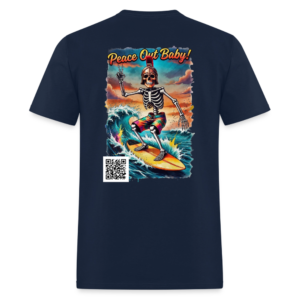 "Peace Out, Baby!" Skeleton Tee