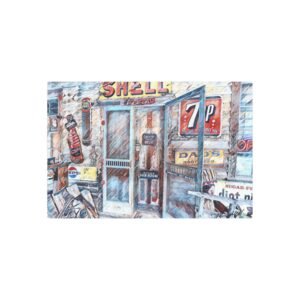 "Crazy Mule Antiques" - Digital Art printed on Metal